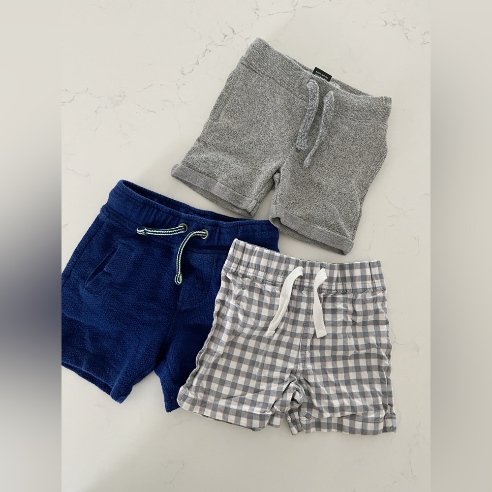• three pairs of shorts •